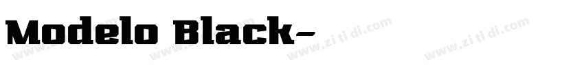 Modelo Black字体转换